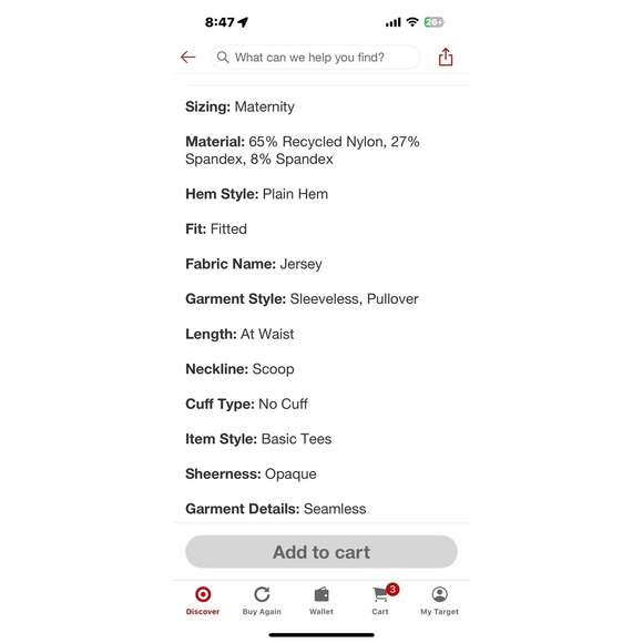 Belly Support Seamless Maternity Camisole - Isabel Maternity S / M White - Picture 6 of 6